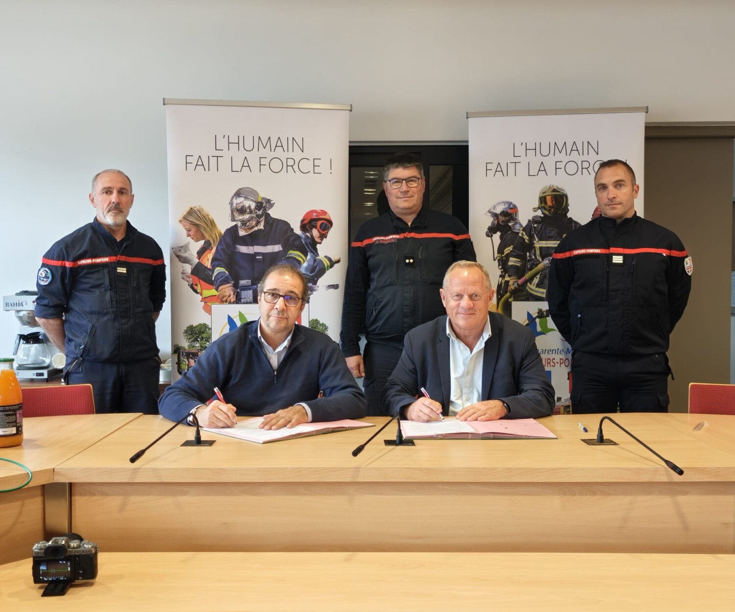 Signature avec le SDIS17