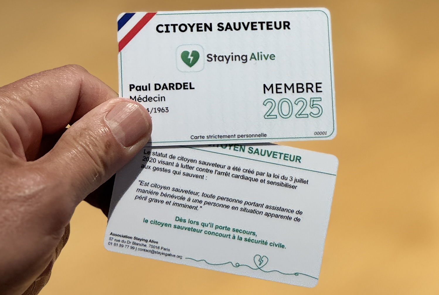 Carte de Citoyen Sauveteur